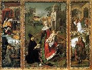 Bartolome Bermejo Retable of the Virgin of Montserrat painting